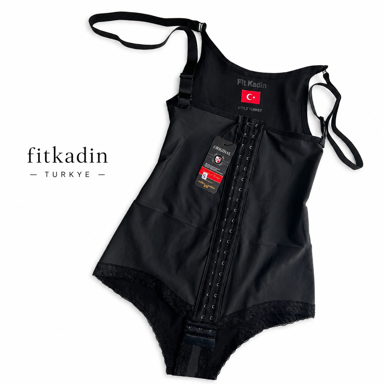 گن جراحی شکم و‌پهلو شورتی fitkadin پارچه دولایه